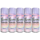 5X Paint Factory Pearlised Lilac Paint 400ml Spray Paint